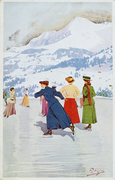 Patinoire à Montana - Carlo Pellegrini